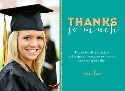 graduation thank you cards sayings
