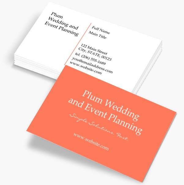 event planner business cards
