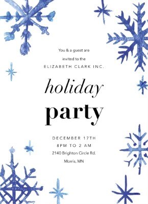 Custom Holiday Party Invitations | Staples®