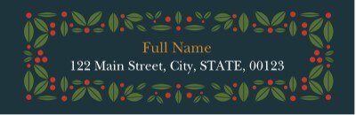 Christmas address labels staples