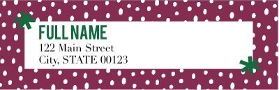 Staples holiday return address labels